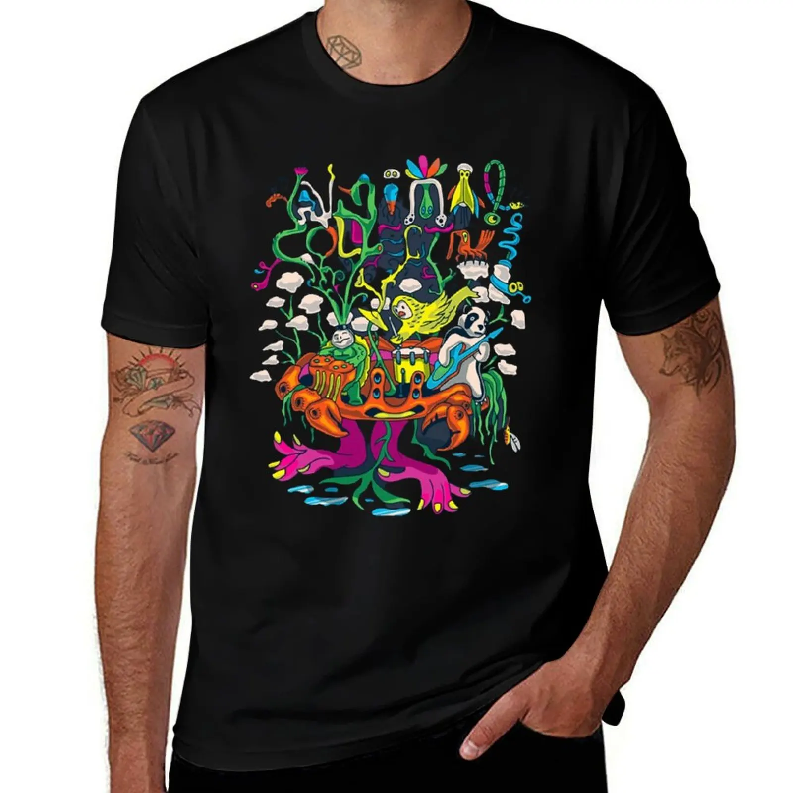 

animal collective T-Shirt man t shirt sports fans Anime t-shirt t shirts for men