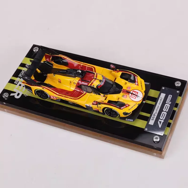 سوب 1:64 مقياس 499P سباق رقم 83 الراتنج محاكاة نموذج سيارة مجموعة ثابتة زينت عطلة لعبة هدية تذكارية