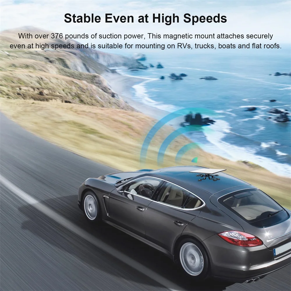 

Starlink Gen3(V3) Magnetic Roof Mount,Rotatable Angle-Adjustable,376pounds 12Magnet Bases,Starlink Standard Dish Mount,Car,Yacht