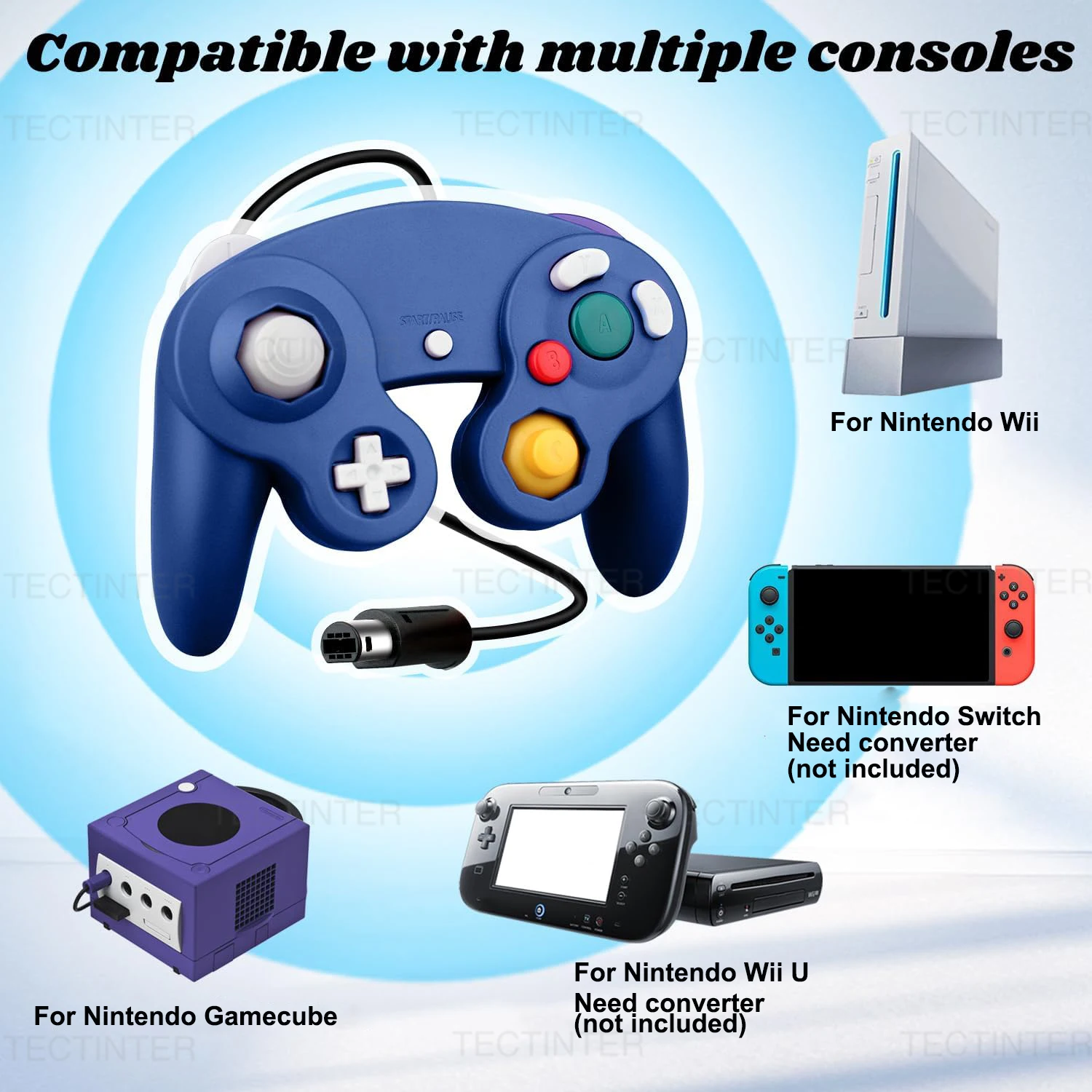 Classic GC Wired Controller Gamepad for Nintendo Gamecube & Wii & Wii U & Switch Console Accessories Controle PC Joystick