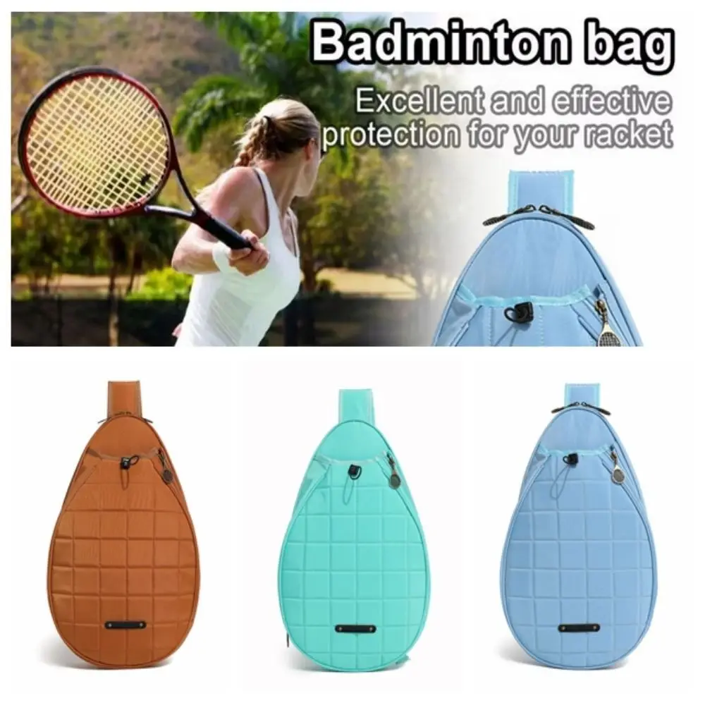 Mochila crossbody de tênis de grande capacidade, à prova d'água, fecho de zíper, leve, multiuso, profissional