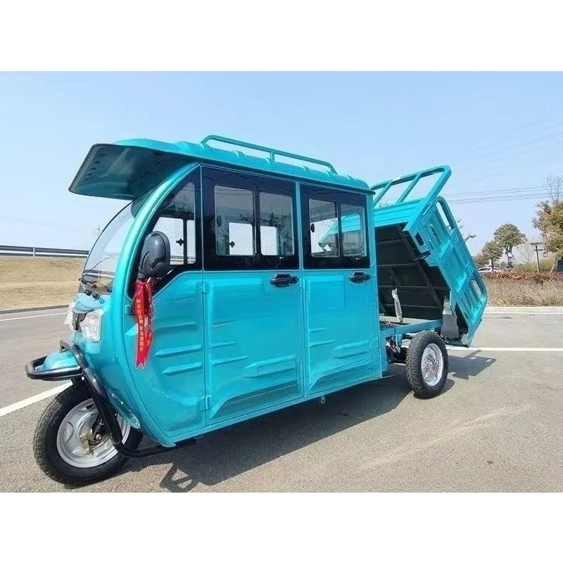 High-Power New Electric Tricycle Closed Oil Farm Goods Stall Home Mountain Electric EEC Certified