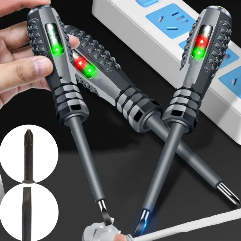 

100-250 В слова/крестовые отвертки неоновая лампа индикатор метр электрическая ручка изолированная электрик подсветка карманный тестер ручка инструменты