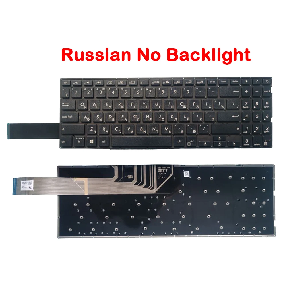 Laptop Spanish SP/Latin LA/Russian RU Keyboard For ASUS Mars15 X571 X571G X571GT X571U X571F K571 K571GT F571 F571G F571GT VX60G