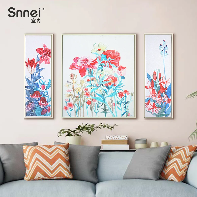

Sofa background wall hanging painting creative corridor wall decoration oil color painting vertical version porch mural