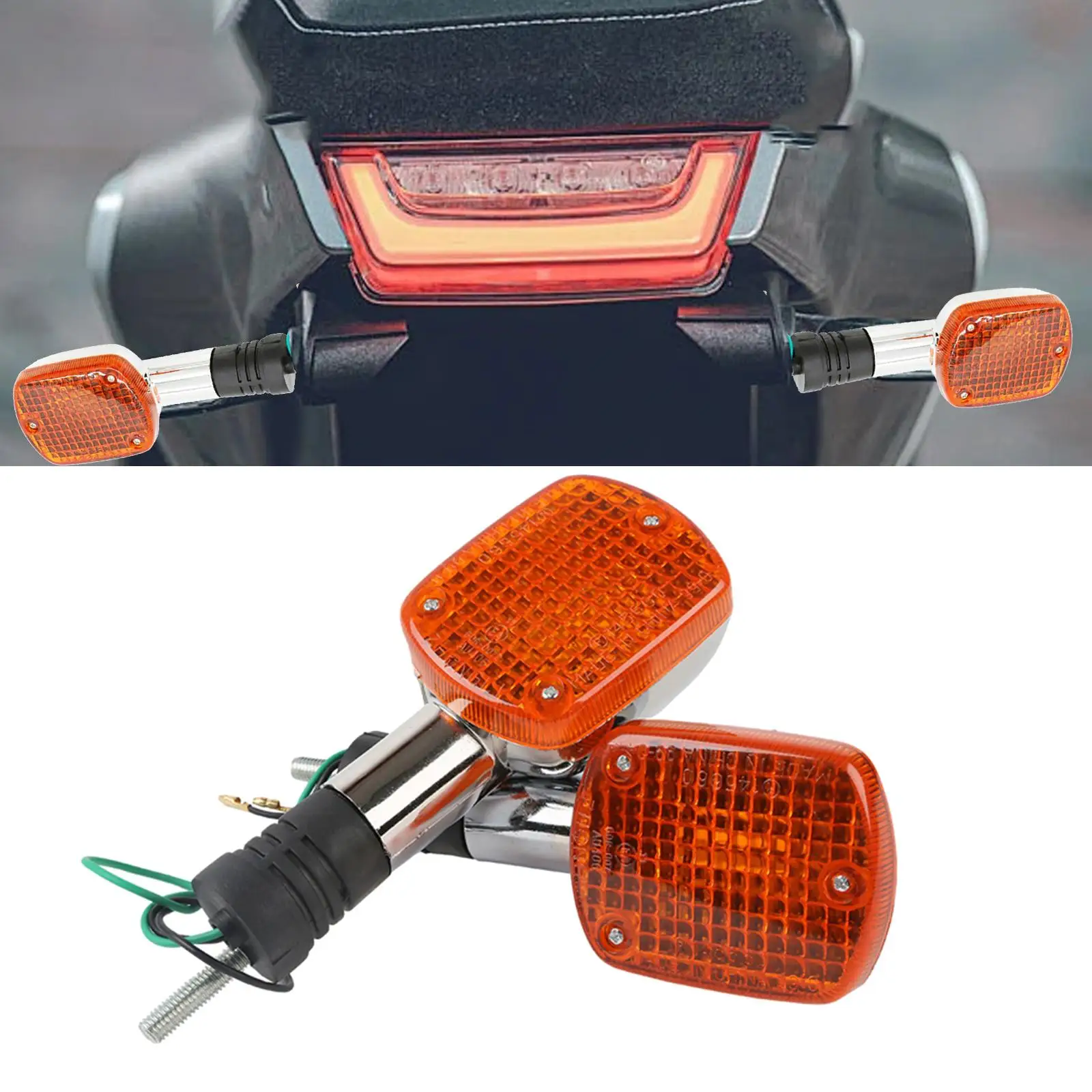 2 Pieces Motorcycle Turn Signal Lights Motorbike Lamps Modification for VT400 VT600 VT750 VT1100 Vf250 Vf750 Spare Parts