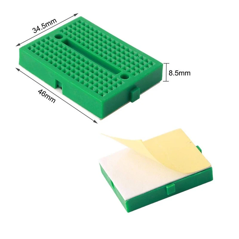 SYB170 mini micro placa de ensaio experimento circuito buraco 35x47mm várias cores