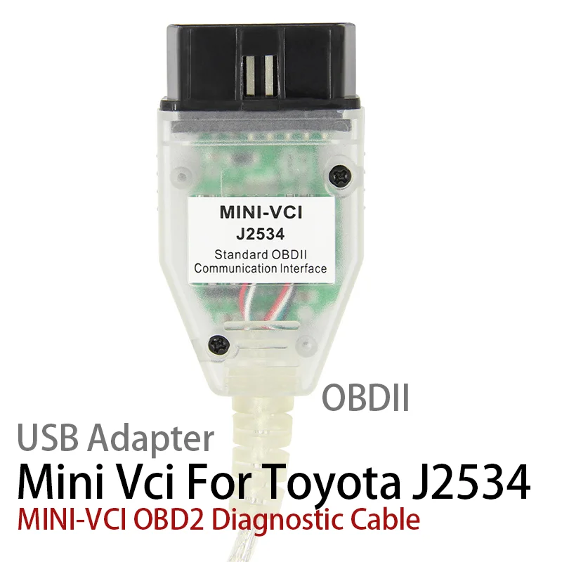

Диагностический кабель MINI-VCI для Toyota J2534 Чип TIS Кабель-адаптер Однопроводной OBD2 Кабель Автоматическое сканирование Инструмент OBDII Кабель для передачи данных для автомобиля