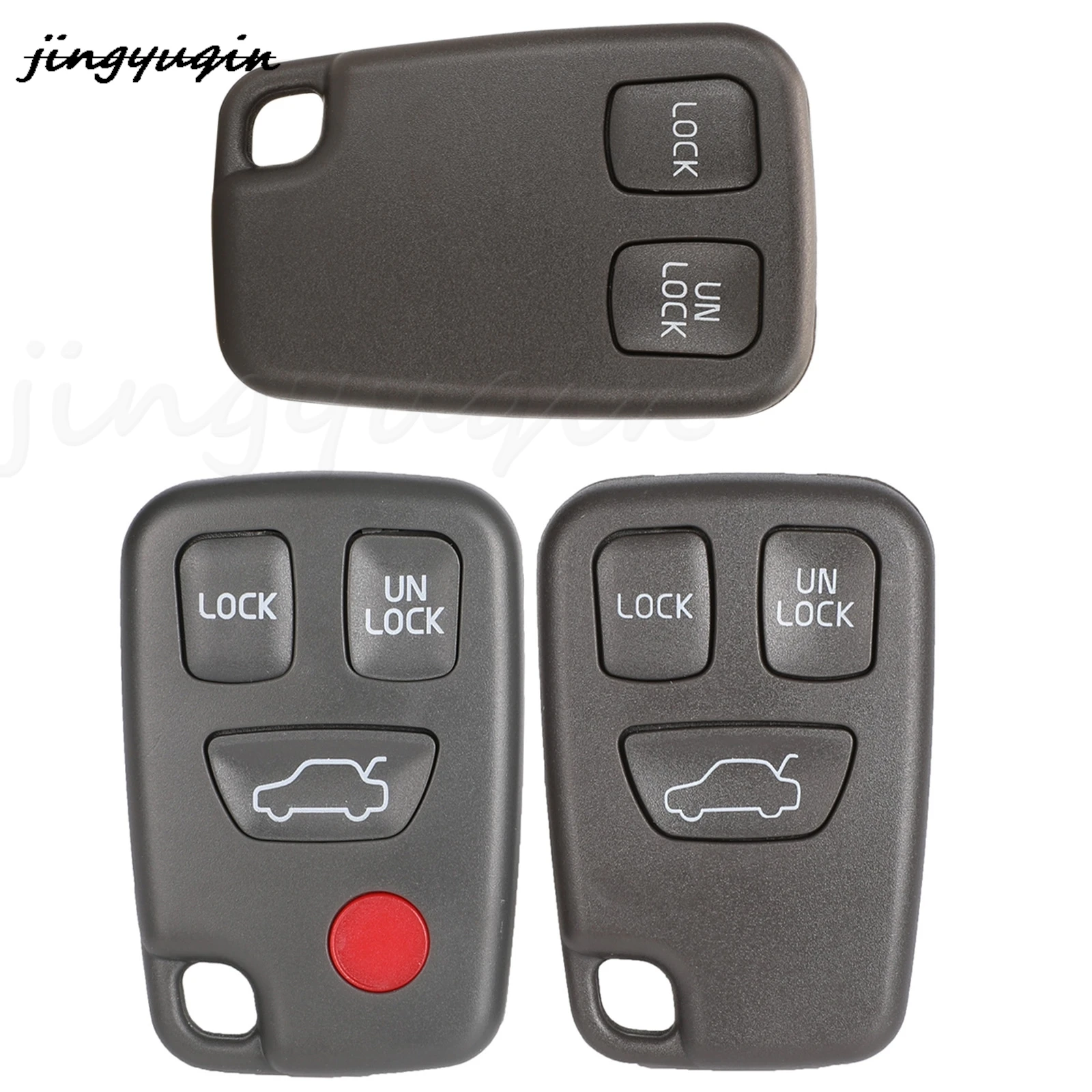 

jingyuqin 2/3/4 Buttons Replacement Remote Car Key Shell Case Fob For Volvo S40 S60 S70 S80 S90 V40 V70 1998-2005