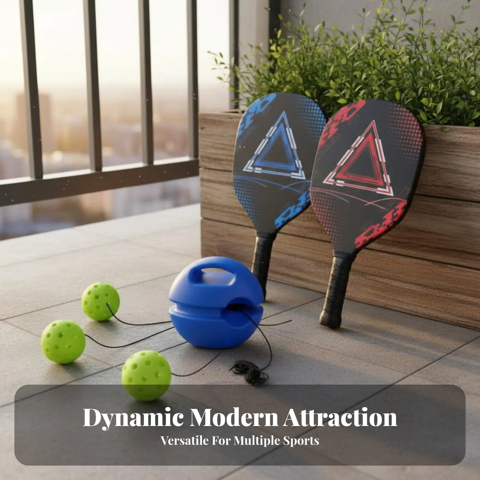 

Pickleball Return Practice Aid Improves Ability Solo Pickleball Practice Set Sports Equipment Easy Setup Long-Lasting