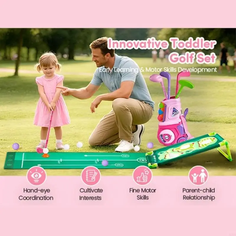 Set da golf sottile trasportabile Giocattolo per sport all aperta Piano Corrente continua Trasporto per Garden Beach