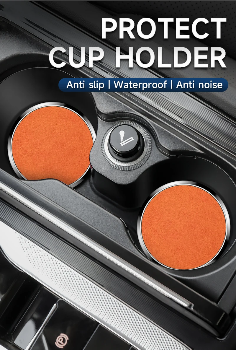 1PC/2PCS 7 Farben Auto Untersetzer Tasse Halter Matten Kreative Anti Slip Pads Auto Innen Zubehör für Die Meisten Tassen 7cm Universal – Detail 4