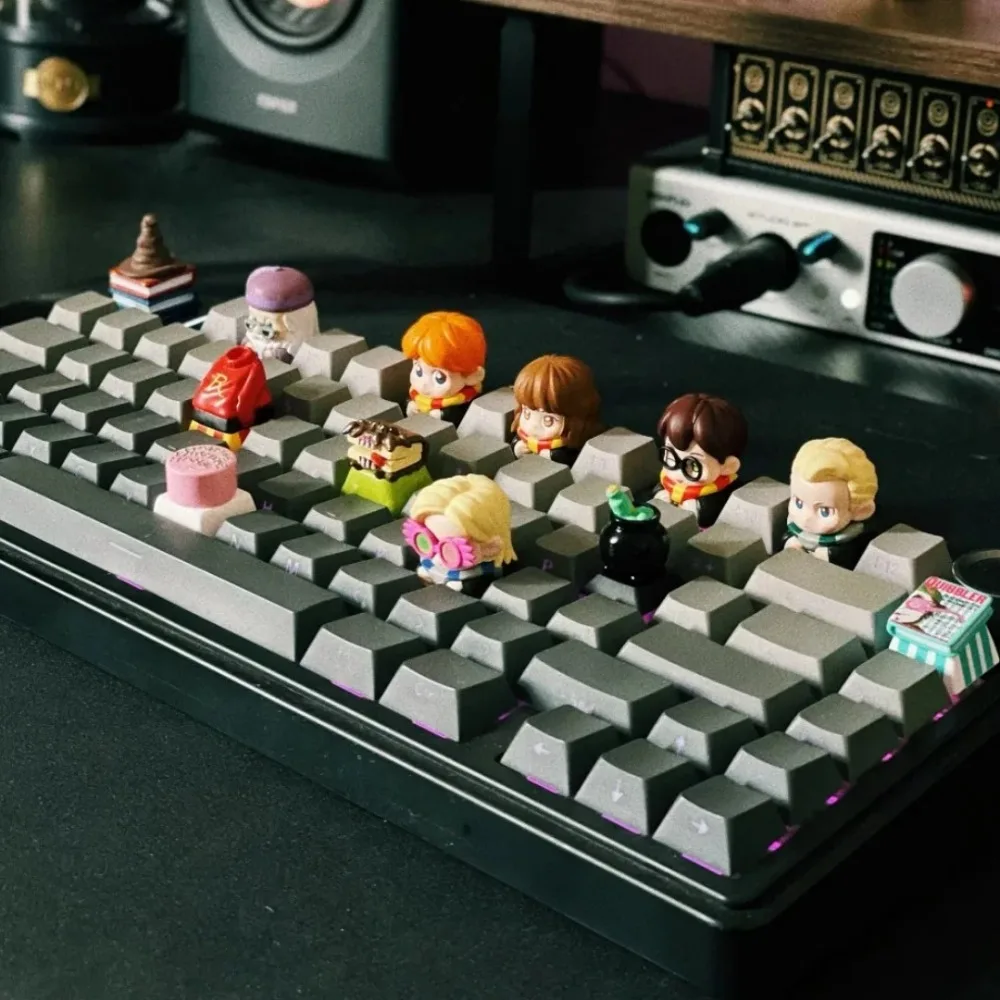 MINISO حقيقية ذات العلامات التجارية المشتركة هاري بوتر الوقت تيرنر سلسلة Keycap مفاجأة صندوق قلادة الطرفية حلية هدية عملية