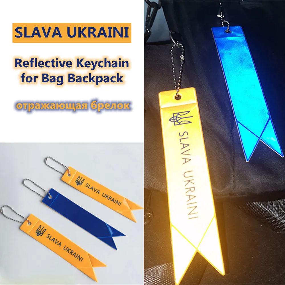 2 szt. Bezpieczny odblaskowy breloczek do torby plecak wisiorek pasek ozdoby reflektory do rzeczy dzieci bezpieczeństwo w nocy akcesoria