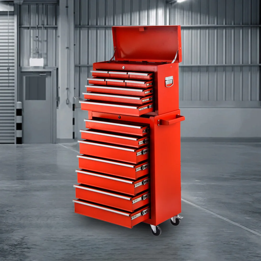 

Мобильная тележка с 13-мя ящиками для ремонта автомобилей, аппаратный шкаф для инструментов, шкаф для хранения инструментов для мастерской, многофункциональный мобильный шкаф для хранения