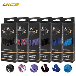 Skate Laces Dual Layer Braid Hockey Accessorie 84/96/108/120in Reinforced Waxed Tip For Sports SkatesIce Hockey Skates Shoe