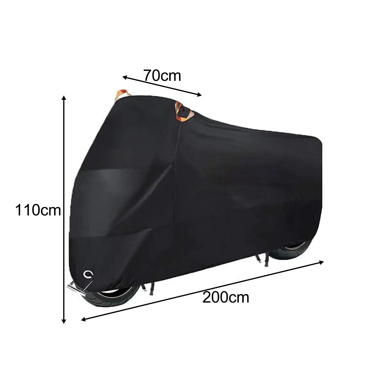 

Motorcycle Cover Motorbike Waterproof Dustproof Cover 200x70x110cm