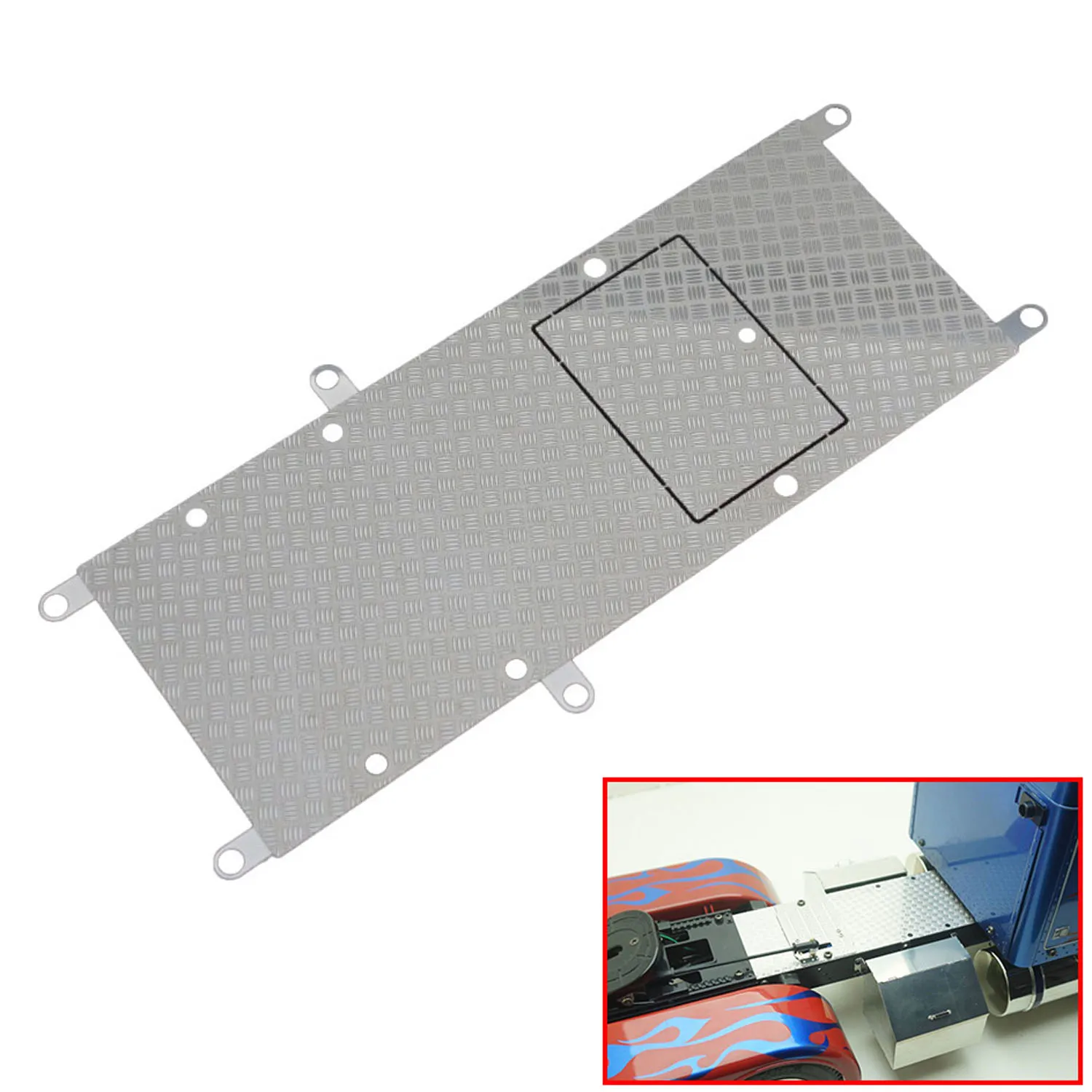 

Metal Anti-skid Plate For 1/14 Radio Control Tractor Truck Tipper Remote Control Car 56344 DIY Model Decorations TH23121-SMT9