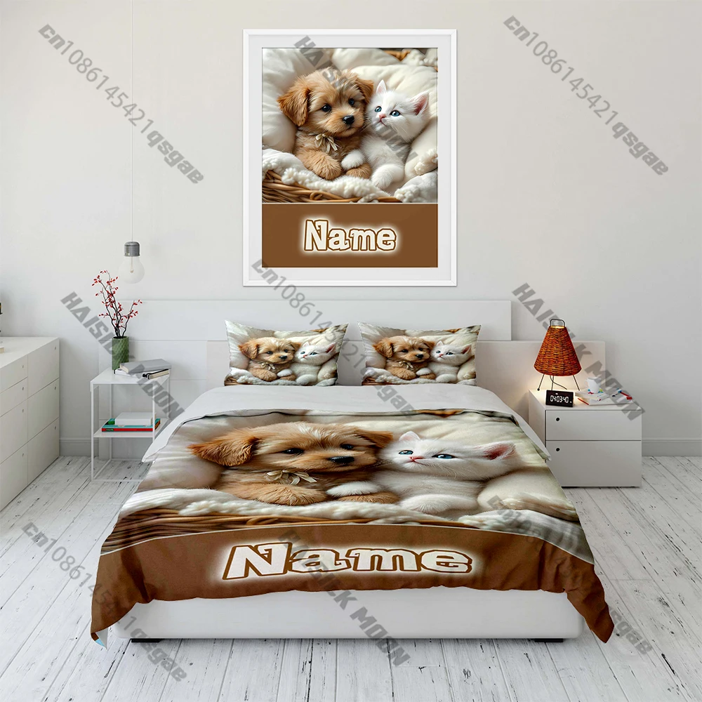 

Красивый комплект постельного белья с принтом лабрадора, пододеяльник 1, пододеяльник, 2 наволочки, комплект постельного белья для взрослых и детей, роскошный