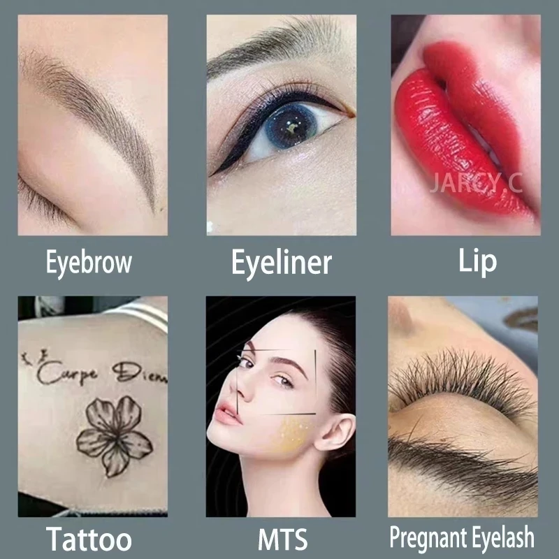 Pmu-aguja de micropigmentación para tatuaje de cejas, dispositivo de maquillaje permanente, pluma de tatuaje