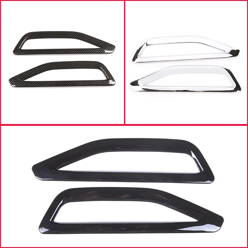 Side Vent Cover Trim For BMW X5 G05 2019-2022 Car Side Vent Air Flow Fender Intake Sticker Shark Gills ABS exterior Accessories