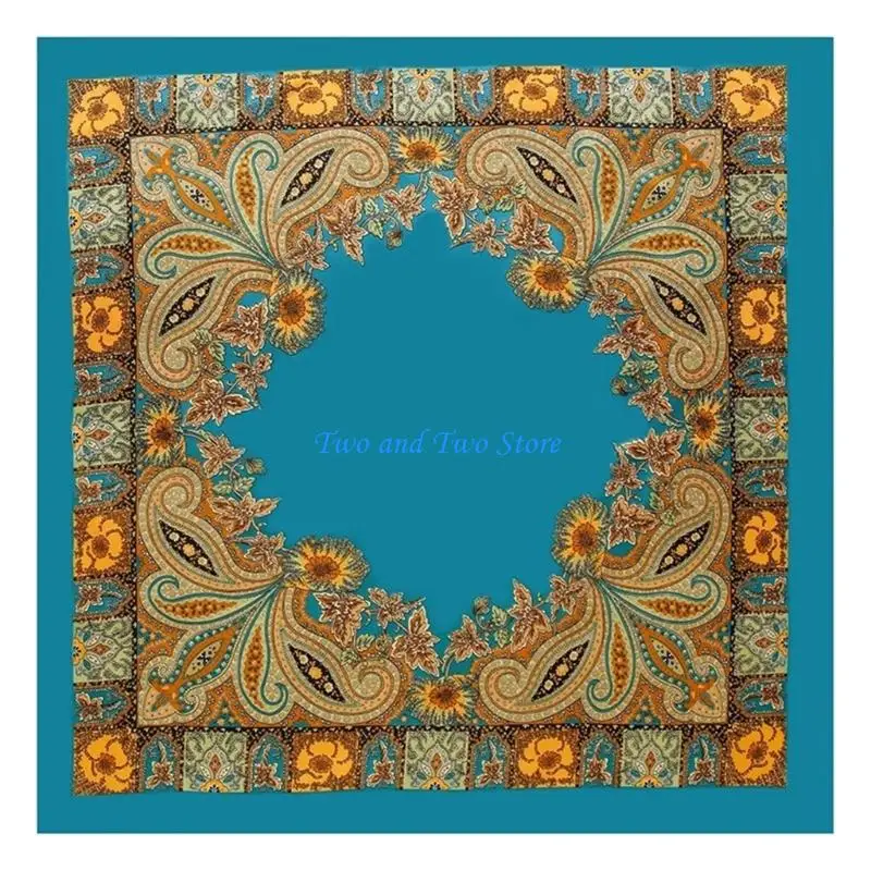 HX6F Fashion Bandana Scarf with Cashew Pattern For Women Men Unisex Pirate Hair Cover Sleep Comfort Outdoor Event Accessory