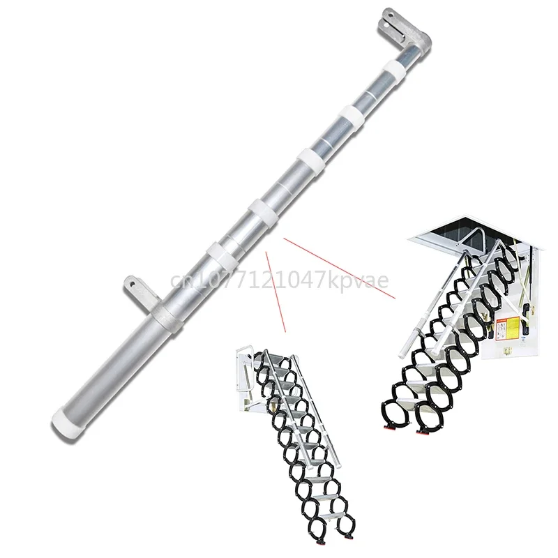 Telescoping Handrails - Alloy Telescoping Handrails Available for Hinged Folding Ladders Ladder