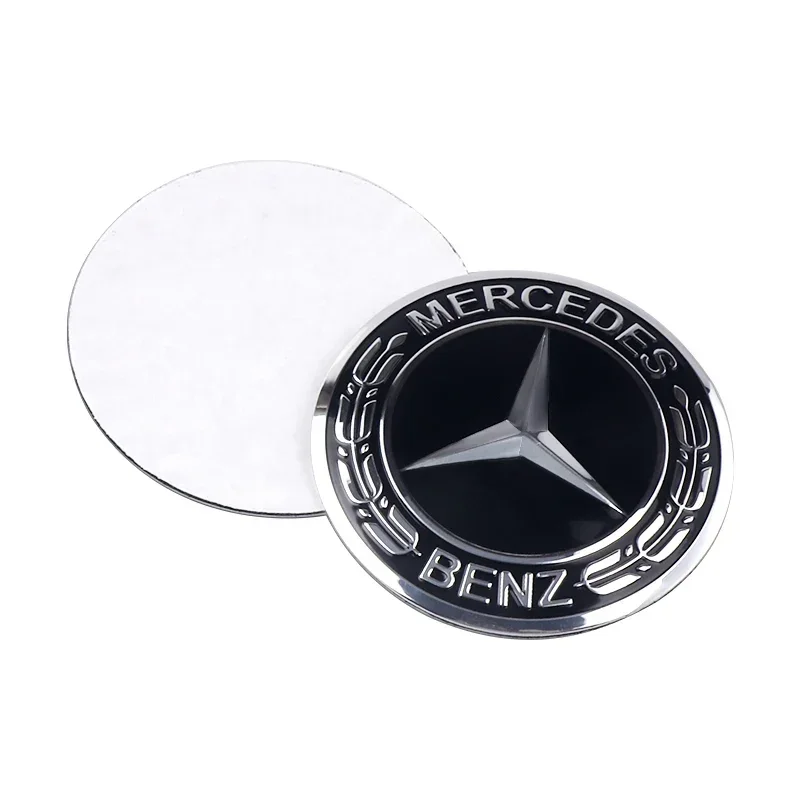 56mm 4PCS Car Wheel Center Hub Cap Badge Sticker Accessories for Mercedes Benz Maybach W204 W205 W211 Amg W212 W213 CLE CL GLA