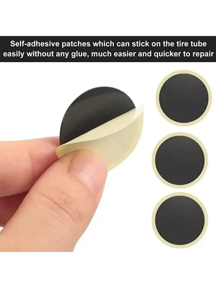 AliExpress NONE 50/30/20/10PCS Glue-Free Bike Tire Patches - Durable Easy to Use Quick Repair Kit for All Bicycle Tyres