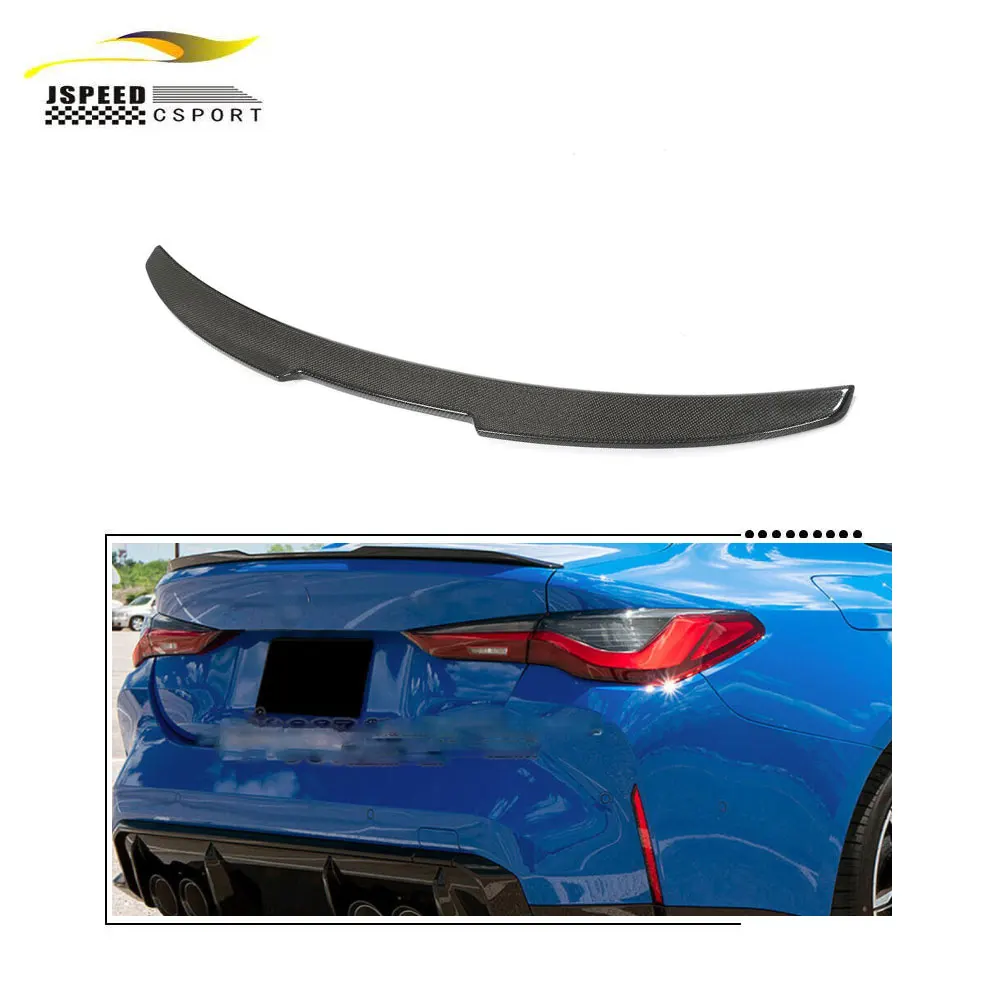 

For BMW 4 Series G22 G82 M4 Coupe 2-door 2021-2023 Carbon fiber rear trunk wing spoiler