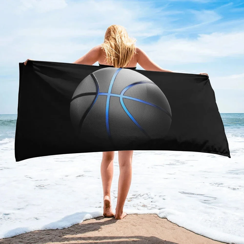 

Sports Basketball Beach Towel Microfiber Quick Dry Bathroom Supplies Swimming Gym Camping Home Decor Towels for Boyfriends Gifts