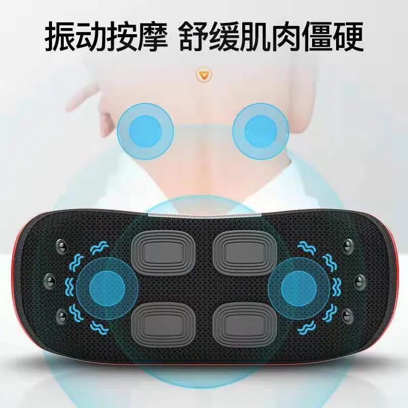 Lumbar vertebra massage instrument for traction and correction of lumbar disc herniation by massage pillow