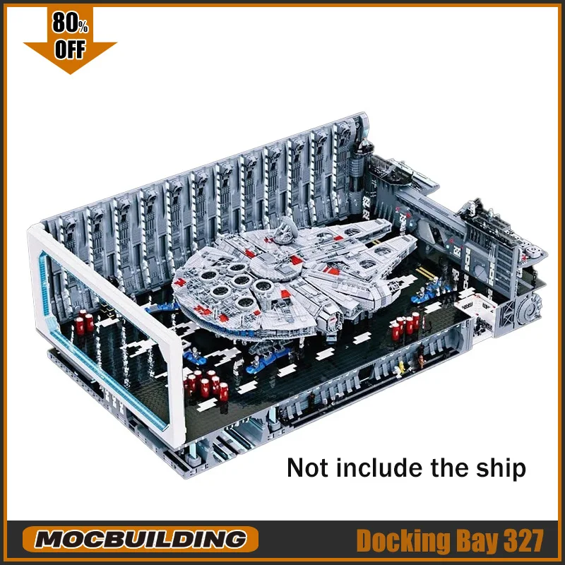 23307 pçs docking bay 327 modelo moc blocos de construção ucs espaço coleção brinquedos diy montar tijolos exibição arquitetura presentes natal