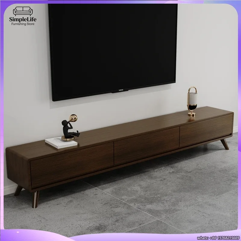 Nordic TV Console Cabinet Adjustable Space Saving TV Stand Minimalist Living Room Furniture Modern Entertainment Center
