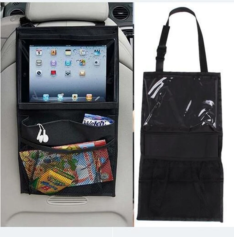 Auto fotelik samochodowy organizator Holder multi-pocket Travel Storage wiszący Tablet mumia torby dziecko fotelik samochodowy powrót torba na ipad