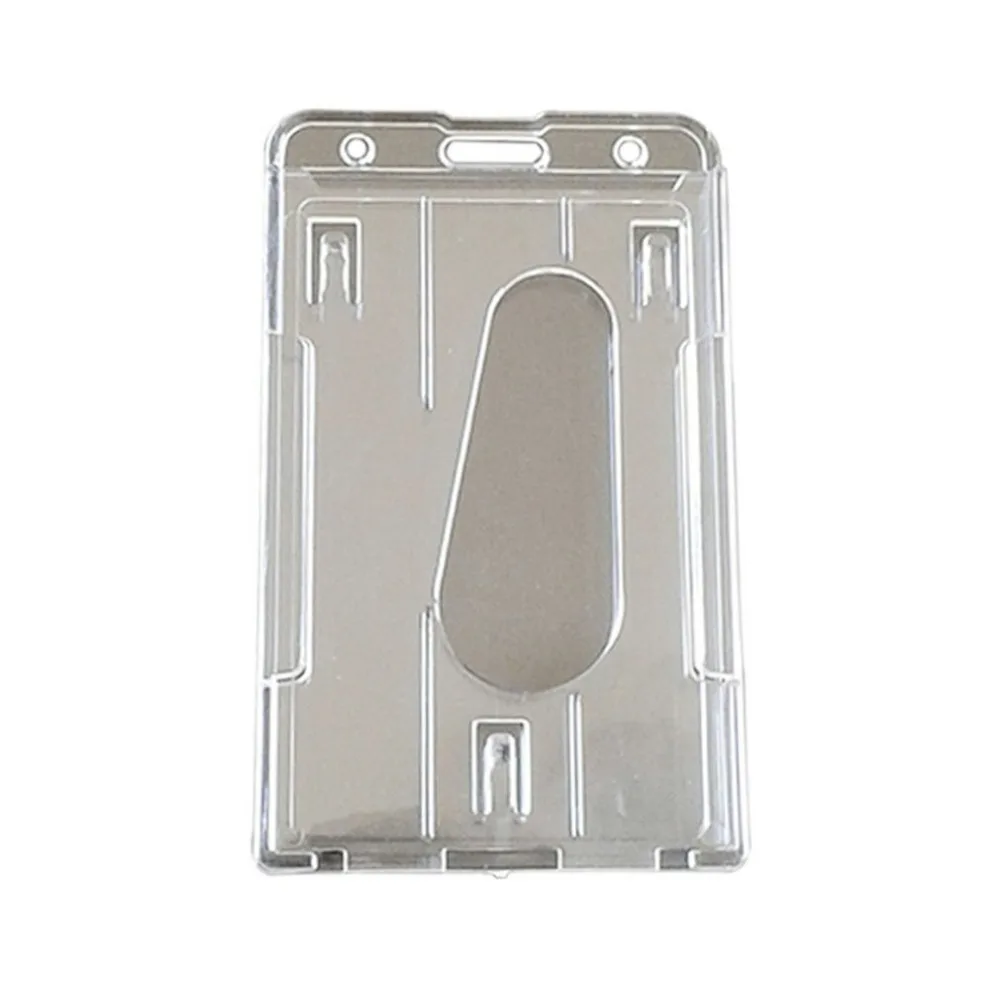 Gran oferta, tarjetero de diseño Vertical transparente de alta calidad, funda de corte, virola de corte, juegos de tarjetas de uso de doble cara