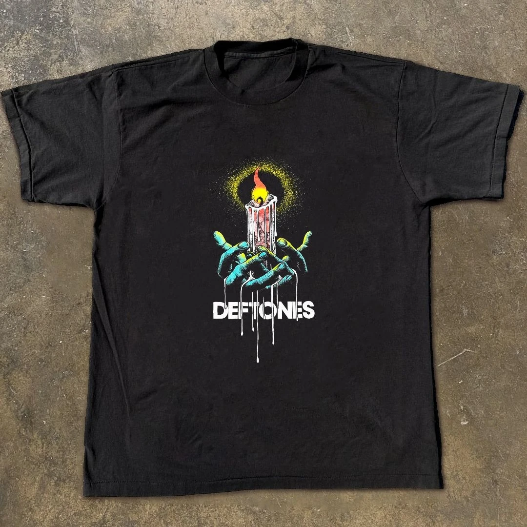 

Альтернативные металлические рэп-футболки Deftones для мужчин и женщин, винтажные свободные рубашки с короткими рукавами