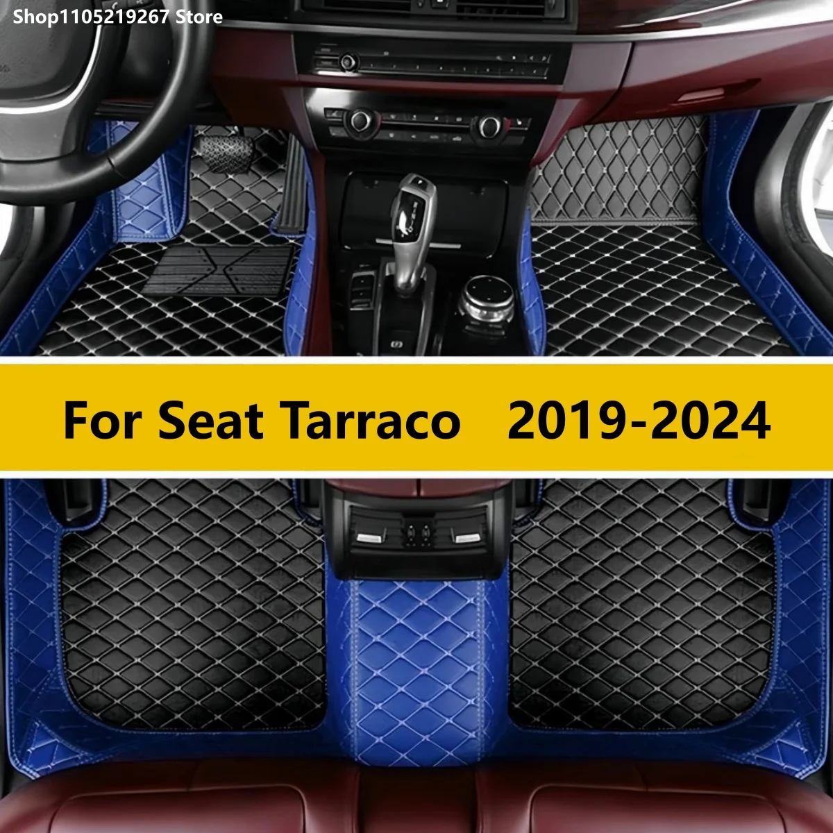 

Автомобильные коврики для Seat Tarraco 2019 2020 2021 2022 2023 2024, пользовательские автомобильные подушечки для ног, автомобильный ковер, аксессуары для интерьера