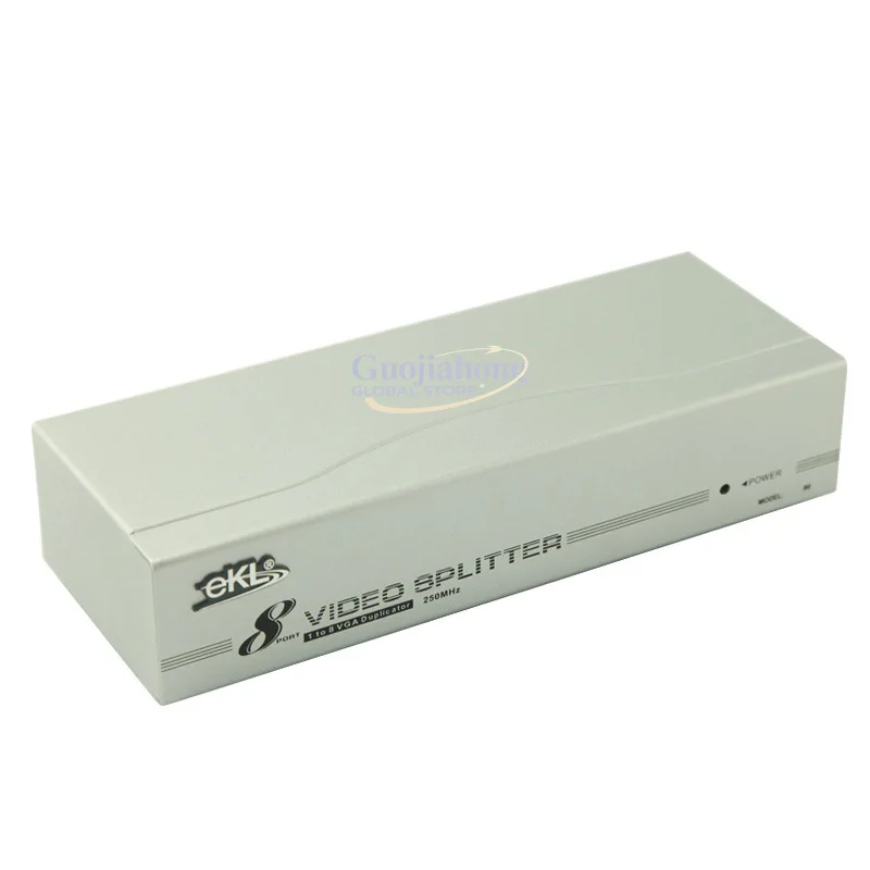 

eKL-98 VGA Splitter One point, one in, eight out, multi-screen sharing, silver-white, mixed batch