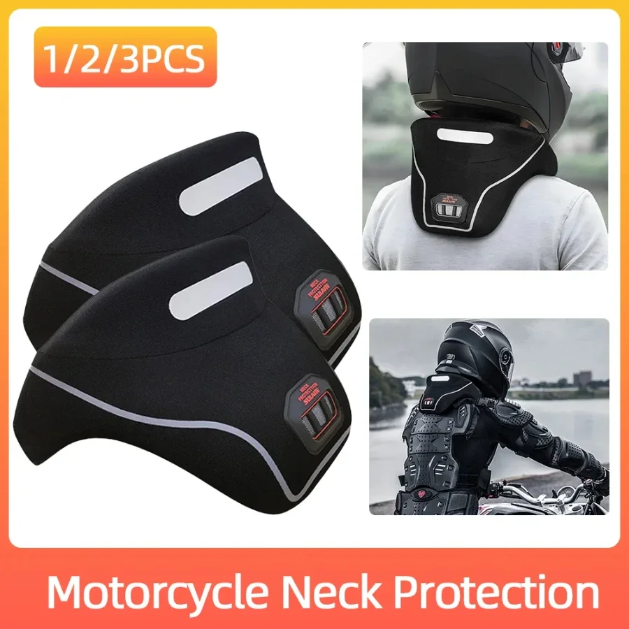 Men Motorcycle Neck Protector Brace Guards Protection Motor Bike Gear Cycling Equipment Racing Protective Motocross Helmet Guard