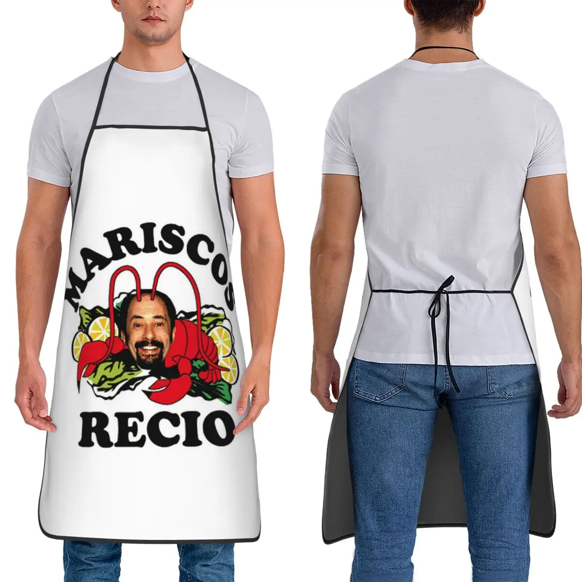 Antonio Recio  Aprons Chef Cuisine Tablier Sleeveless Bib Kitchen Cleaning Pinafore for Women Men Gardening