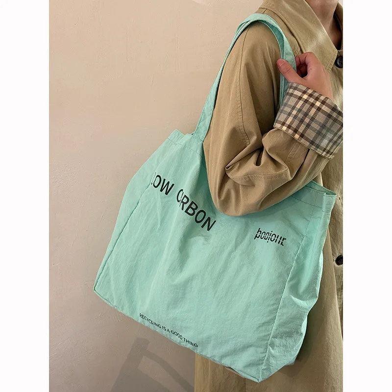 2025 حقيبة حمل قماشية كبيرة الحجم - نمط كسول كاجوال، حقيبة كتف متعددة الاستخدامات