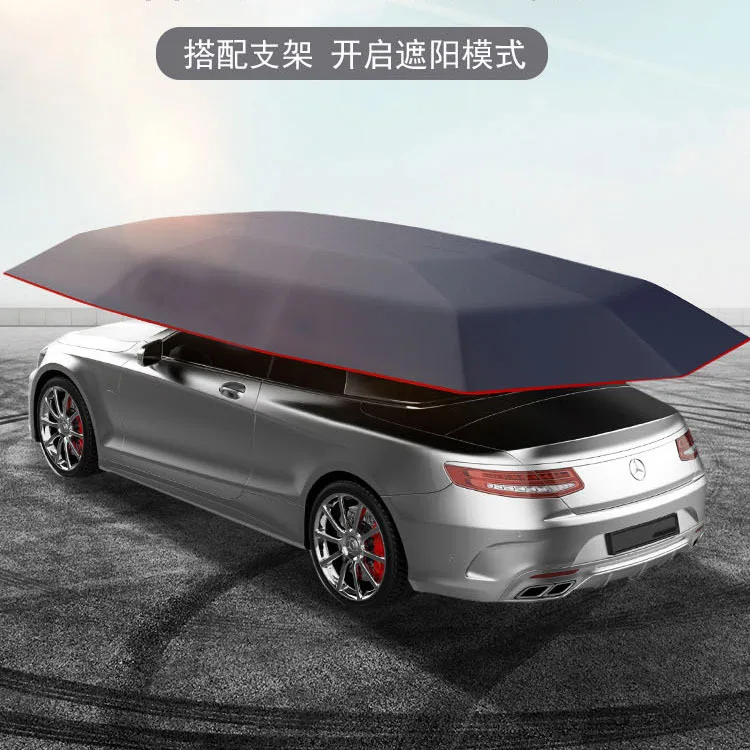 

Fully Automatic Car Sunshade Umbrella Intelligent Mobile Garage Roof Thermal Insulation Sun Protection Cover Folding Car Shed