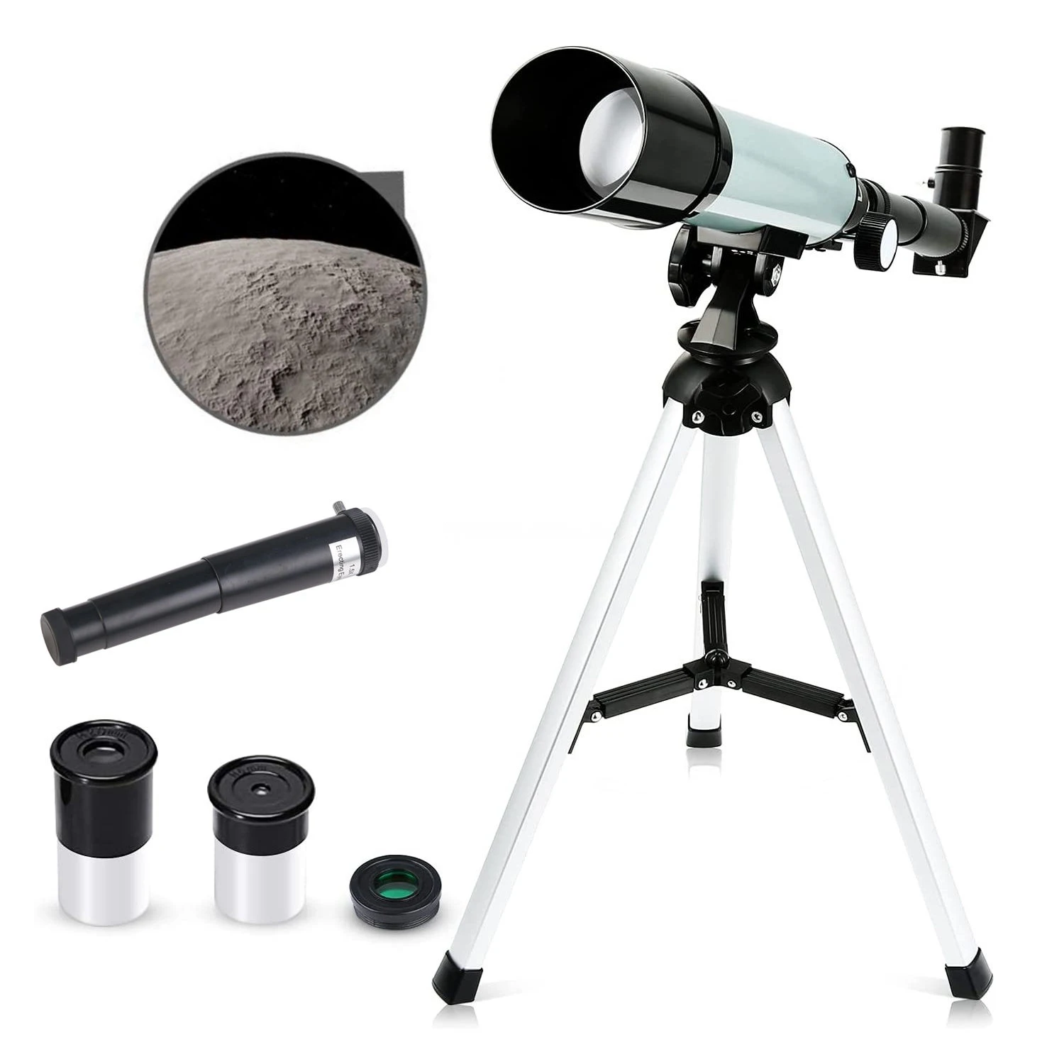 Astronomical Telescope With Portable Tripod Sky Monocular Telescopio Moon Space Observation Scope  Gifts for Kid