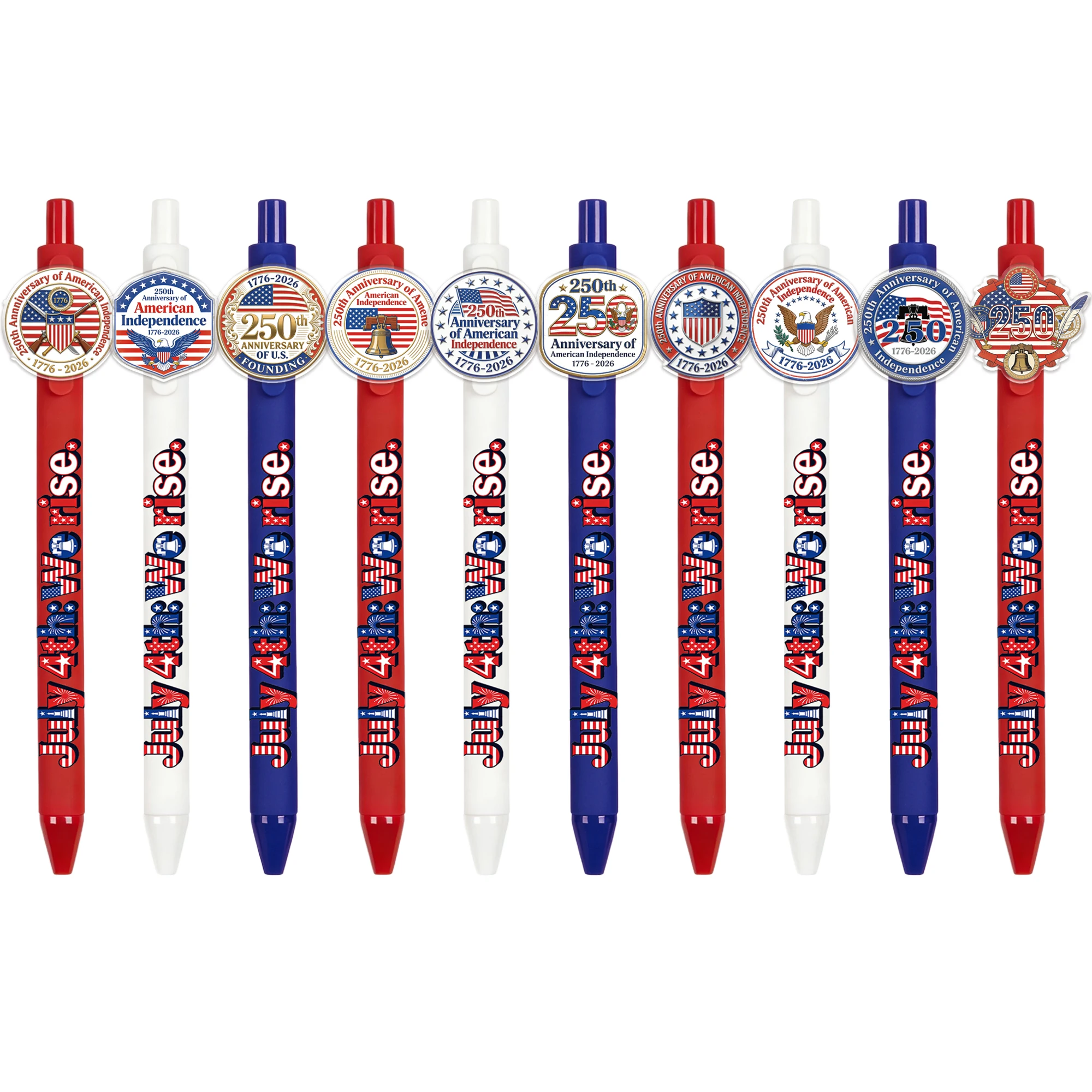 

10pcs/20pcs 250th Anniversary Ballpoint Pen Daily Writing Ballpoint Pen Independence Day Theme Ballpoint Pen
