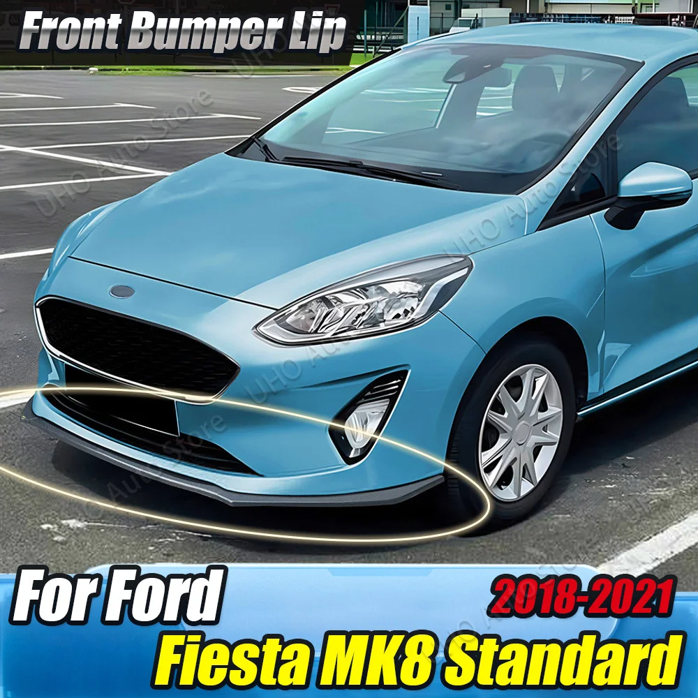 Fiesta mk8 amortecedor dianteiro inferior divisor lábio guarnição spoiler difusor guarda corpo kits capa para ford fiesta mk8 padrão 2018 -2021