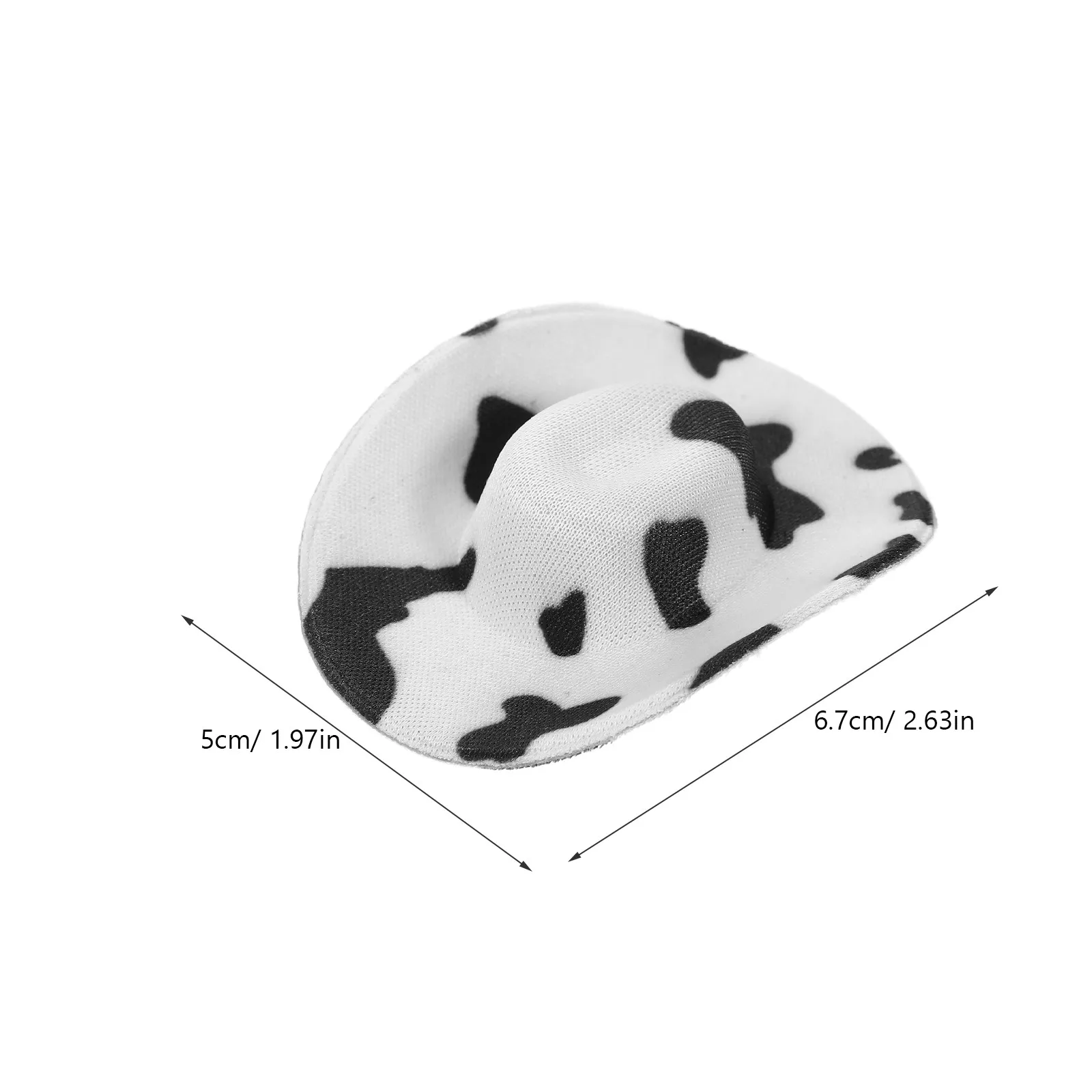 Chapéu de Cowboy Miniatura com Estampa de Vaca: Acessório Criativo Essencial para Festas, Ornamento e Decoração de Chapéu Pequeno