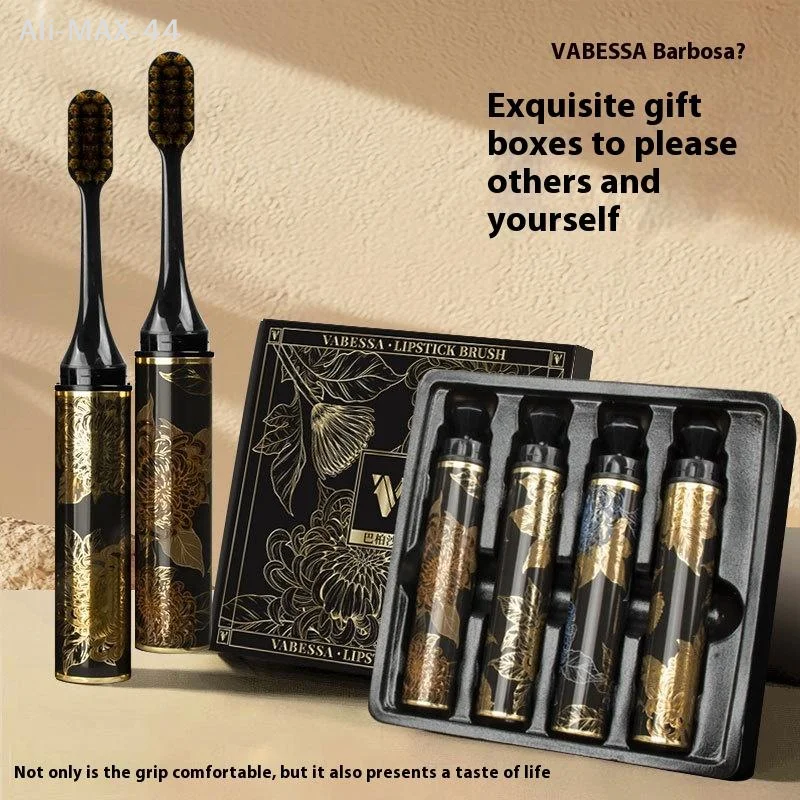 4pcs/Box Toothbrush Highly Efficient Cleaning Ultra Soft Comfortable Bristles Travel Portable Home Cleaning Toothbrush