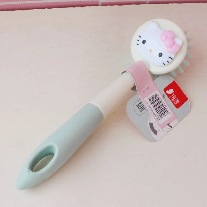 Sanrio Hello Kitty Dishwashing Brush Pot Brush Anime Multifunctional Brush Kitchen Cleaning Tools Cute Long Handle Dish Brushes