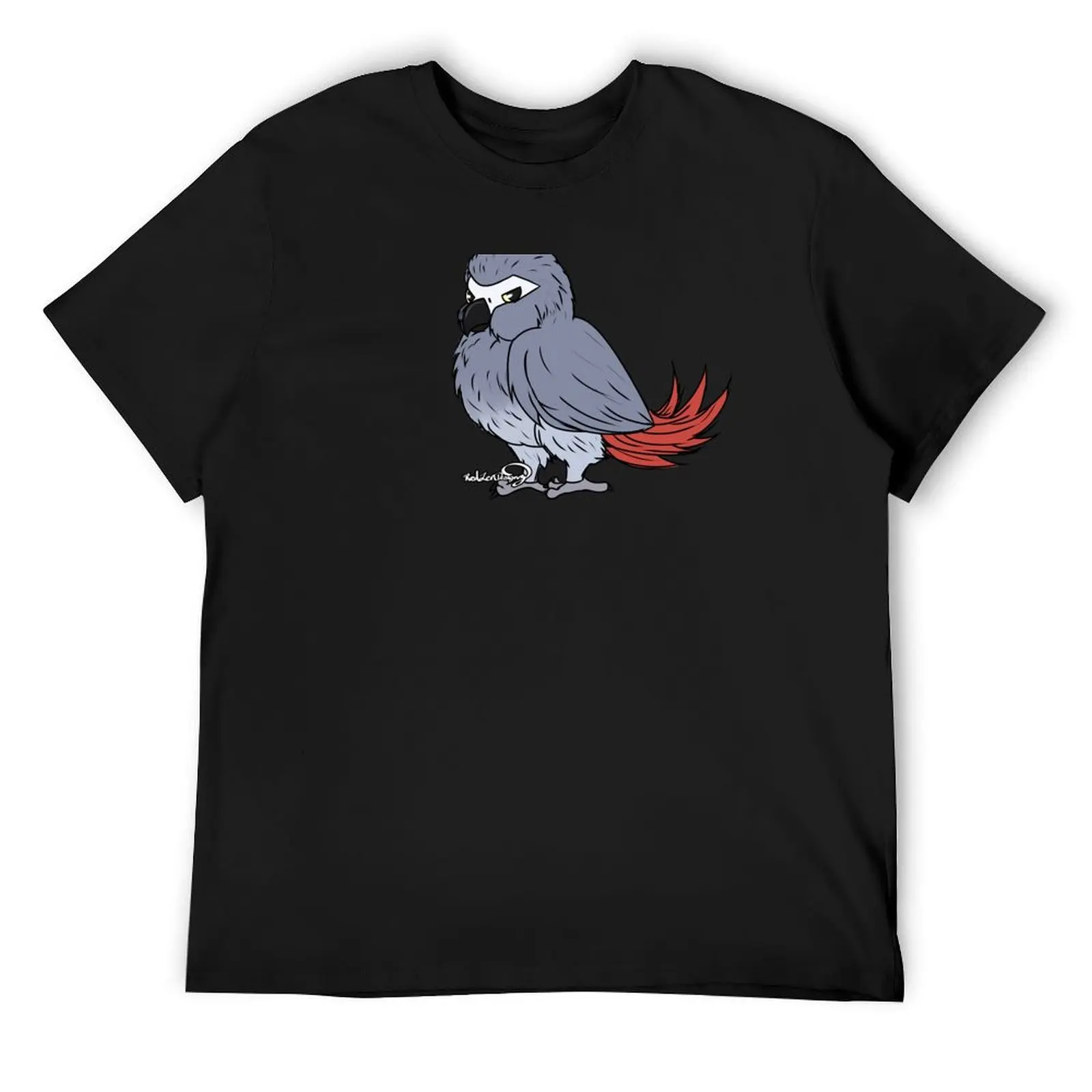 Birdo the African Grey Parrot T-Shirt vintage custom t shirt plus size clothes Men's t-shirts